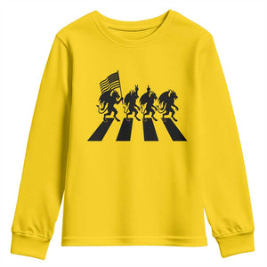 Patriotic Jersey Devil Youth Sweatshirt New Jersey Cryptid Gift TS12 Daisy Print Your Wear