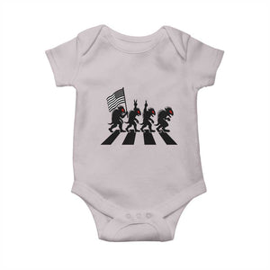 Patriotic Chupacabra Baby Onesie Funny Cryptid Lover Gift TS12 Ice Gray Print Your Wear