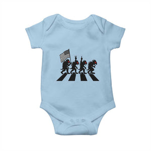 Patriotic Chupacabra Baby Onesie Funny Cryptid Lover Gift TS12 Light Blue Print Your Wear