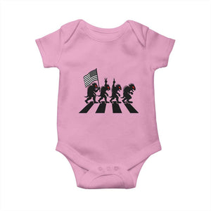 Patriotic Chupacabra Baby Onesie Funny Cryptid Lover Gift TS12 Light Pink Print Your Wear