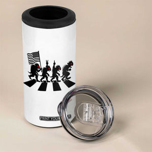 Patriotic Chupacabra 4 in 1 Can Cooler Tumbler Funny Cryptid Lover Gift TS12 Print Your Wear
