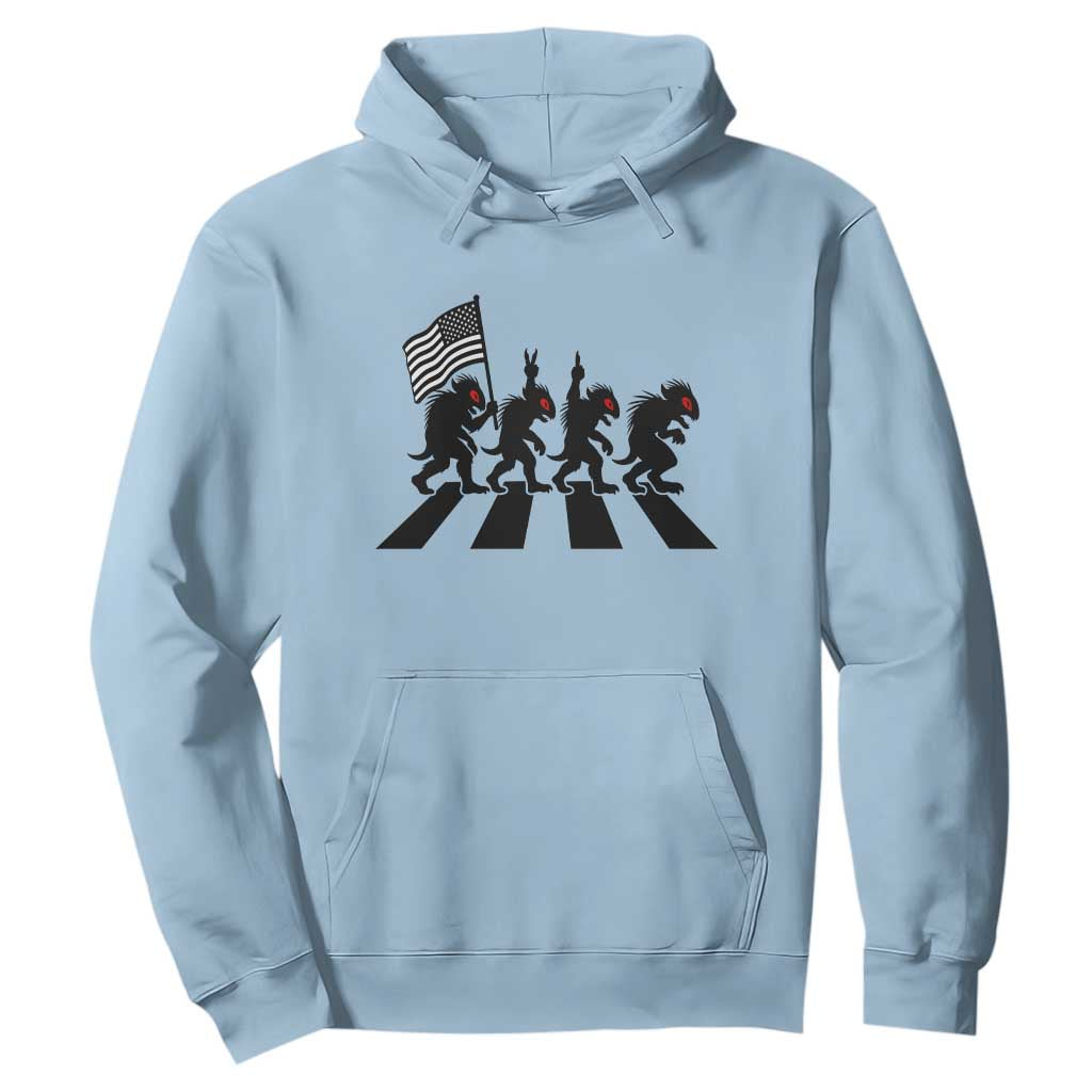 Patriotic Chupacabra Hoodie Funny Cryptid Lover Gift TS12 Light Blue Print Your Wear