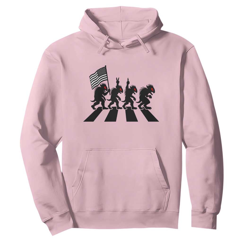 Patriotic Chupacabra Hoodie Funny Cryptid Lover Gift TS12 Light Pink Print Your Wear
