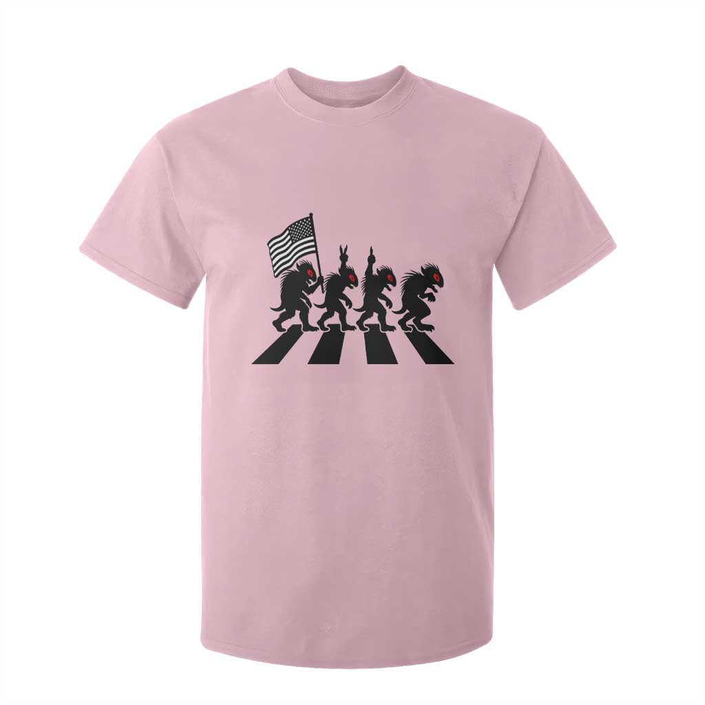 Patriotic Chupacabra T Shirt For Kid Funny Cryptid Lover Gift TS12 Light Pink Print Your Wear