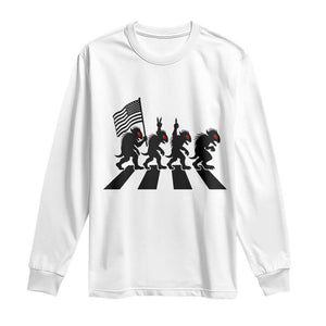 Patriotic Chupacabra Long Sleeve Shirt Funny Cryptid Lover Gift TS12 White Print Your Wear