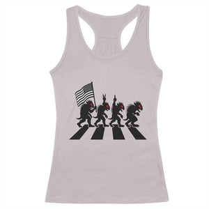 Patriotic Chupacabra Racerback Tank Top Funny Cryptid Lover Gift TS12 Ice Gray Print Your Wear