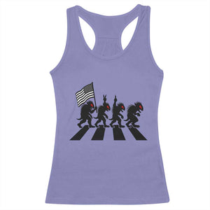 Patriotic Chupacabra Racerback Tank Top Funny Cryptid Lover Gift TS12 Violet Print Your Wear