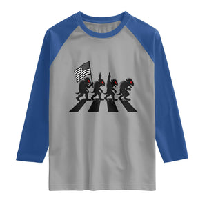Patriotic Chupacabra Raglan Shirt Funny Cryptid Lover Gift TS12 Sport Gray Royal Print Your Wear