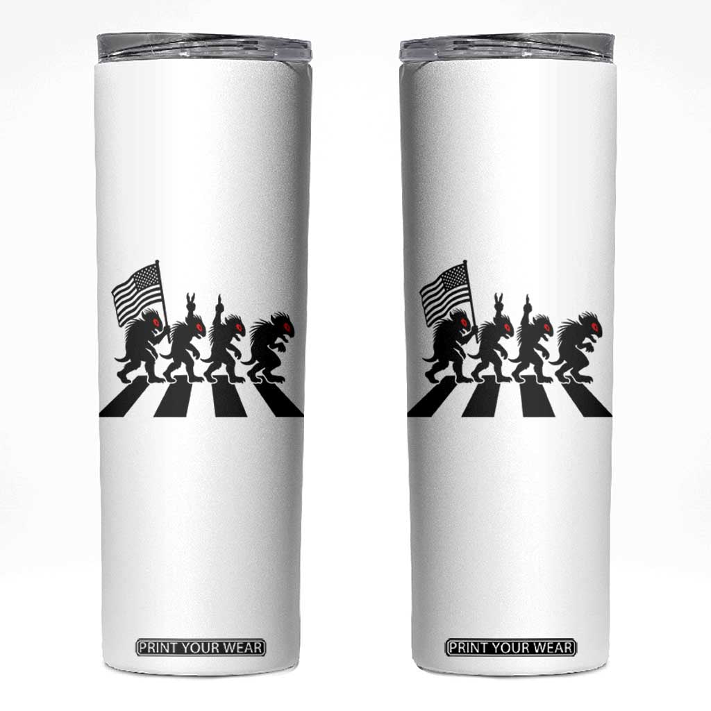 Patriotic Chupacabra Skinny Tumbler Funny Cryptid Lover Gift TS12 White Print Your Wear