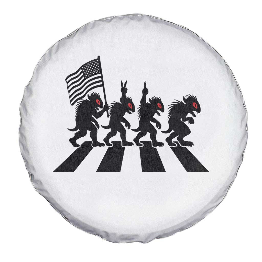 Patriotic Chupacabra Spare Tire Cover Funny Cryptid Lover Gift TS12 Print Your Wear