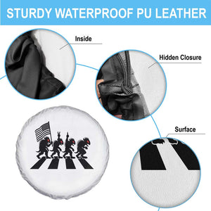 Patriotic Chupacabra Spare Tire Cover Funny Cryptid Lover Gift TS12 Print Your Wear