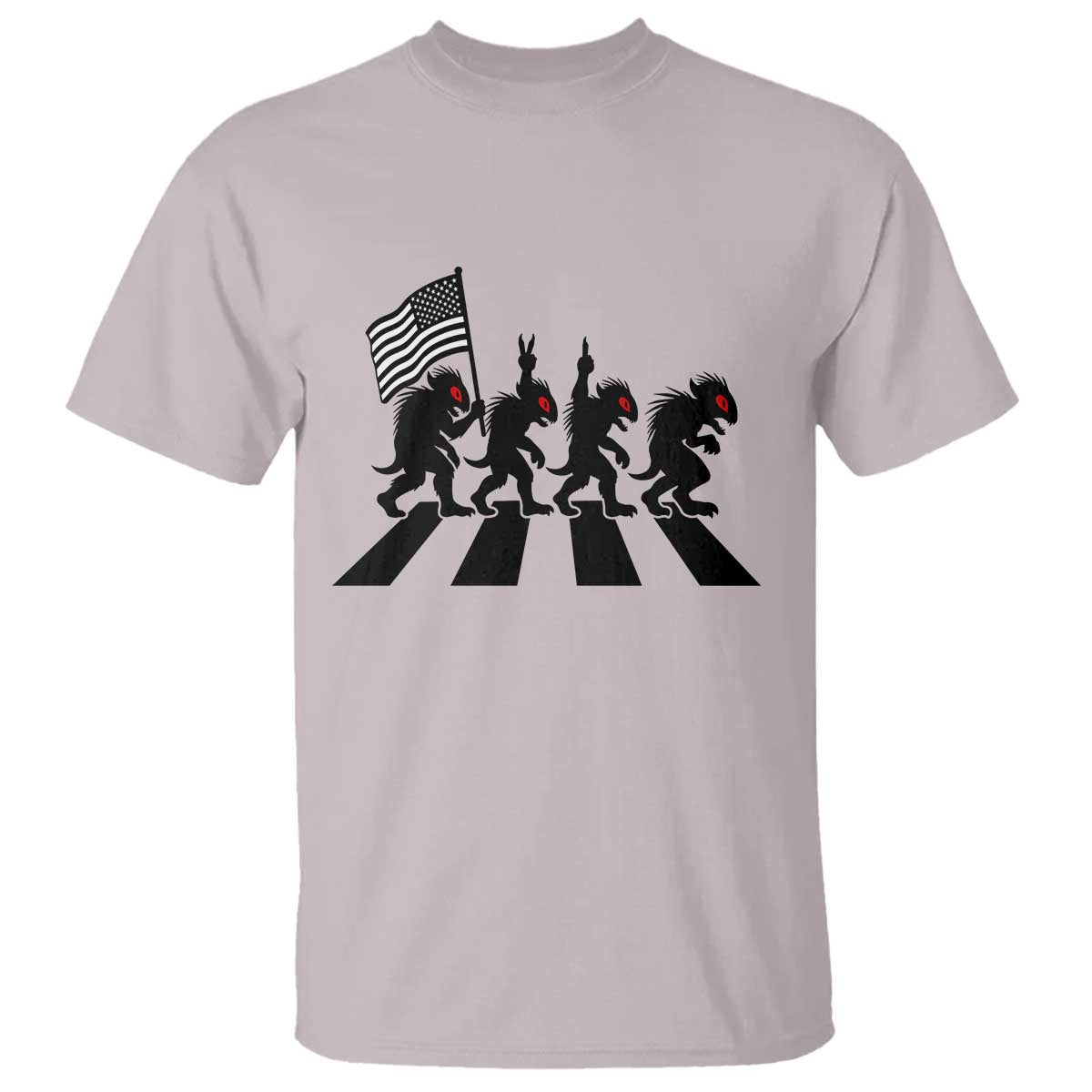 Patriotic Chupacabra T Shirt Funny Cryptid Lover Gift TS12 Ice Gray Print Your Wear