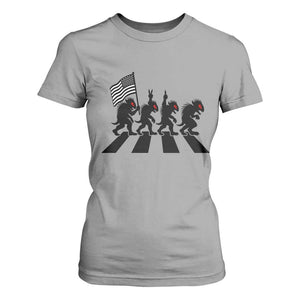 Patriotic Chupacabra T Shirt For Women Funny Cryptid Lover Gift TS12 Sport Gray Print Your Wear