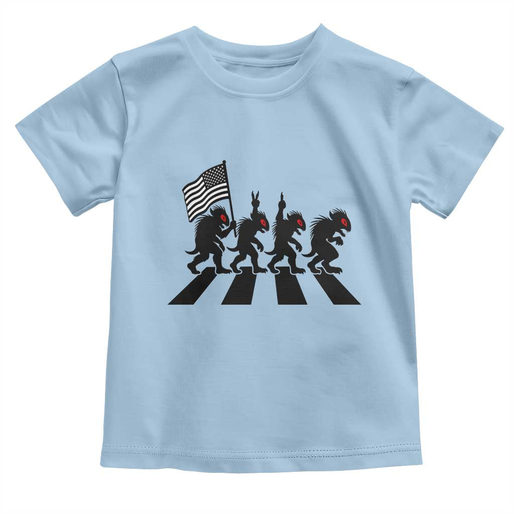 Patriotic Chupacabra Toddler T Shirt Funny Cryptid Lover Gift TS12 Light Blue Print Your Wear