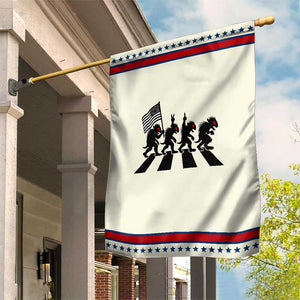Patriotic Chupacabra Garden Flag Funny Cryptid Lover Gift TS12 Modern Beige Red Print Your Wear