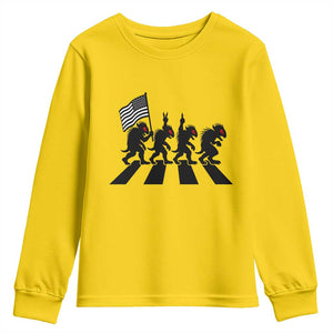 Patriotic Chupacabra Youth Sweatshirt Funny Cryptid Lover Gift TS12 Daisy Print Your Wear