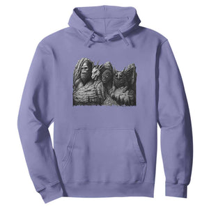 Cryptid Mount Rushmore Hoodie Bigfoot Mothman Jersey Devil Chupacabra TS12 Violet Print Your Wear