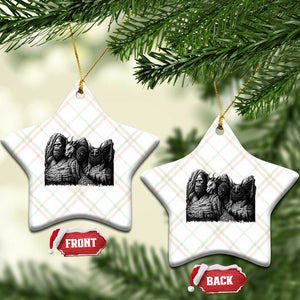 Cryptid Mount Rushmore Ceramic Ornament Bigfoot Mothman Jersey Devil Chupacabra TS12 Print Your Wear