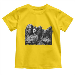 Cryptid Mount Rushmore Toddler T Shirt Bigfoot Mothman Jersey Devil Chupacabra TS12 Daisy Print Your Wear