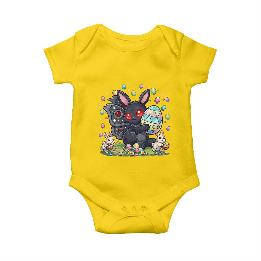 Funny Mothman Easter Bunny Ears Baby Onesie Cryptid Lover Gift TS12 Daisy Print Your Wear