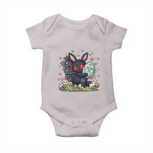 Funny Mothman Easter Bunny Ears Baby Onesie Cryptid Lover Gift TS12 Ice Gray Print Your Wear