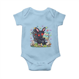 Funny Mothman Easter Bunny Ears Baby Onesie Cryptid Lover Gift TS12 Light Blue Print Your Wear