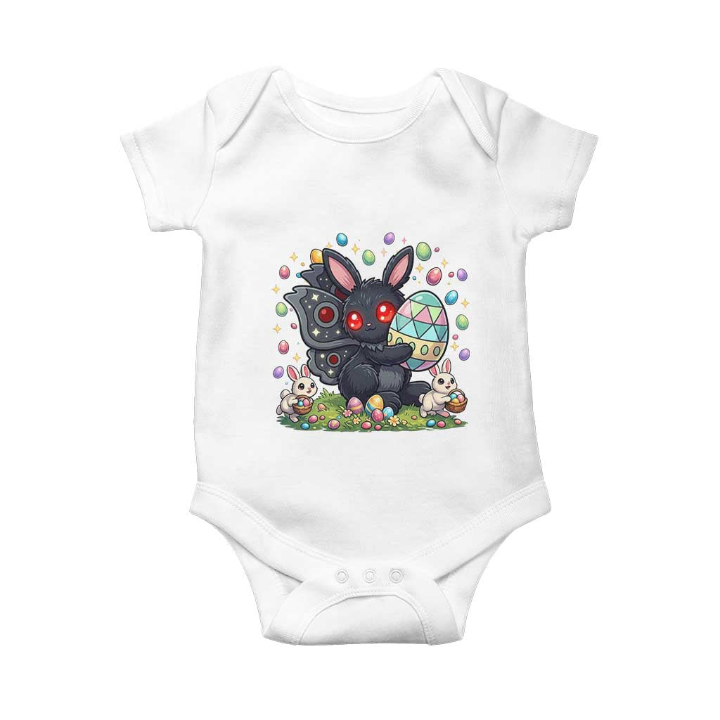 Funny Mothman Easter Bunny Ears Baby Onesie Cryptid Lover Gift TS12 White Print Your Wear