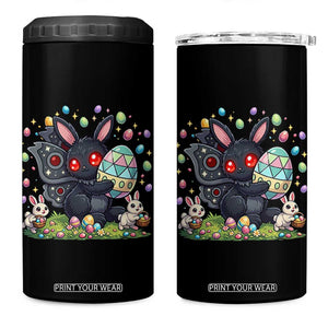 Funny Mothman Easter Bunny Ears 4 in 1 Can Cooler Tumbler Cryptid Lover Gift TS12 One Size: 16 oz Black Print Your Wear