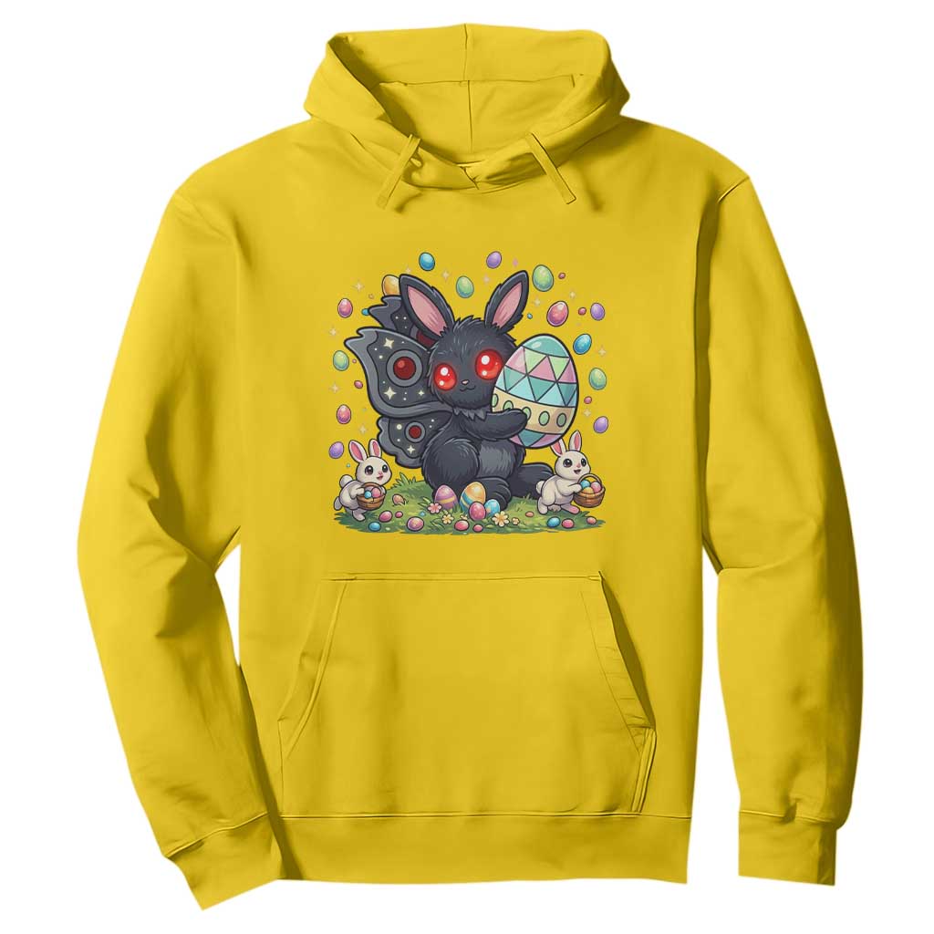 Funny Mothman Easter Bunny Ears Hoodie Cryptid Lover Gift TS12 Daisy Print Your Wear