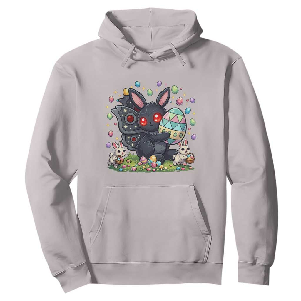 Funny Mothman Easter Bunny Ears Hoodie Cryptid Lover Gift TS12 Ice Gray Print Your Wear