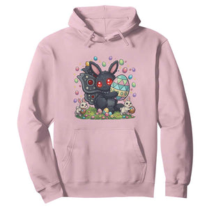 Funny Mothman Easter Bunny Ears Hoodie Cryptid Lover Gift TS12 Light Pink Print Your Wear