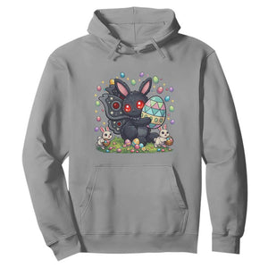 Funny Mothman Easter Bunny Ears Hoodie Cryptid Lover Gift TS12 Sport Gray Print Your Wear