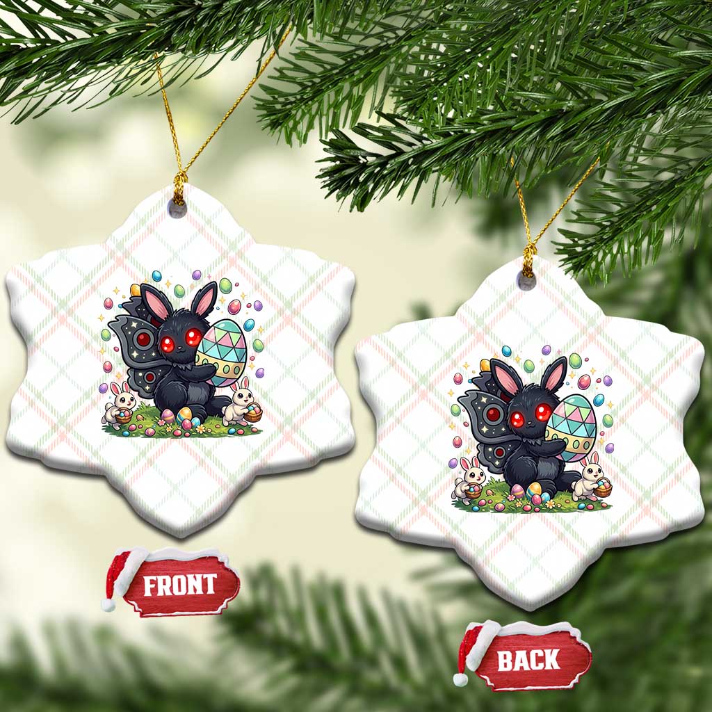 Funny Mothman Easter Bunny Ears Ceramic Ornament Cryptid Lover Gift TS12 Print Your Wear