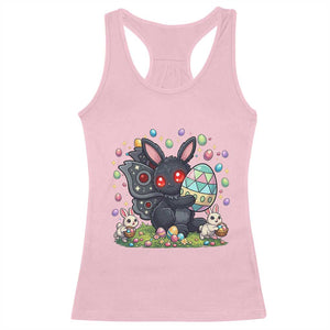 Funny Mothman Easter Bunny Ears Racerback Tank Top Cryptid Lover Gift TS12 Light Pink Print Your Wear