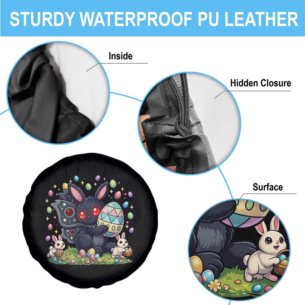 Funny Mothman Easter Bunny Ears Spare Tire Cover Cryptid Lover Gift TS12 Print Your Wear