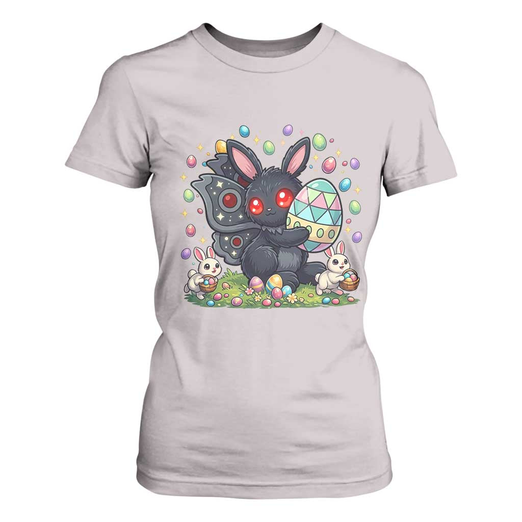 Funny Mothman Easter Bunny Ears T Shirt For Women Cryptid Lover Gift TS12 Ice Gray Print Your Wear