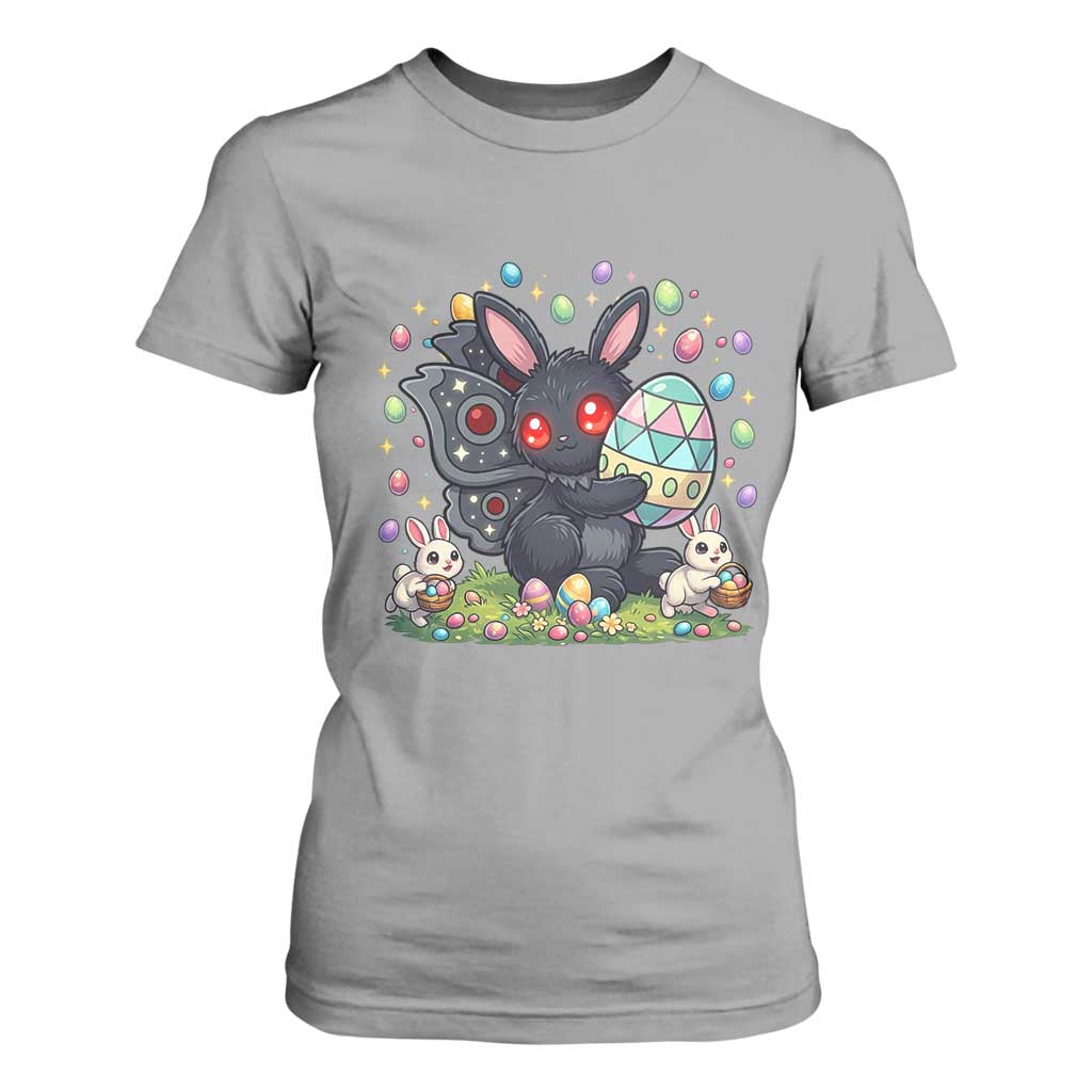 Funny Mothman Easter Bunny Ears T Shirt For Women Cryptid Lover Gift TS12 Sport Gray Print Your Wear