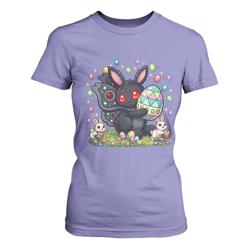 Funny Mothman Easter Bunny Ears T Shirt For Women Cryptid Lover Gift TS12 Violet Print Your Wear