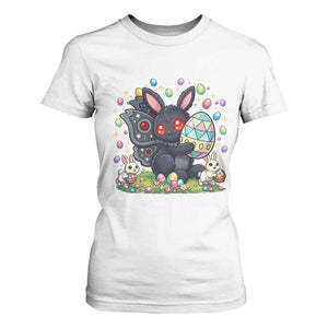 Funny Mothman Easter Bunny Ears T Shirt For Women Cryptid Lover Gift TS12 White Print Your Wear