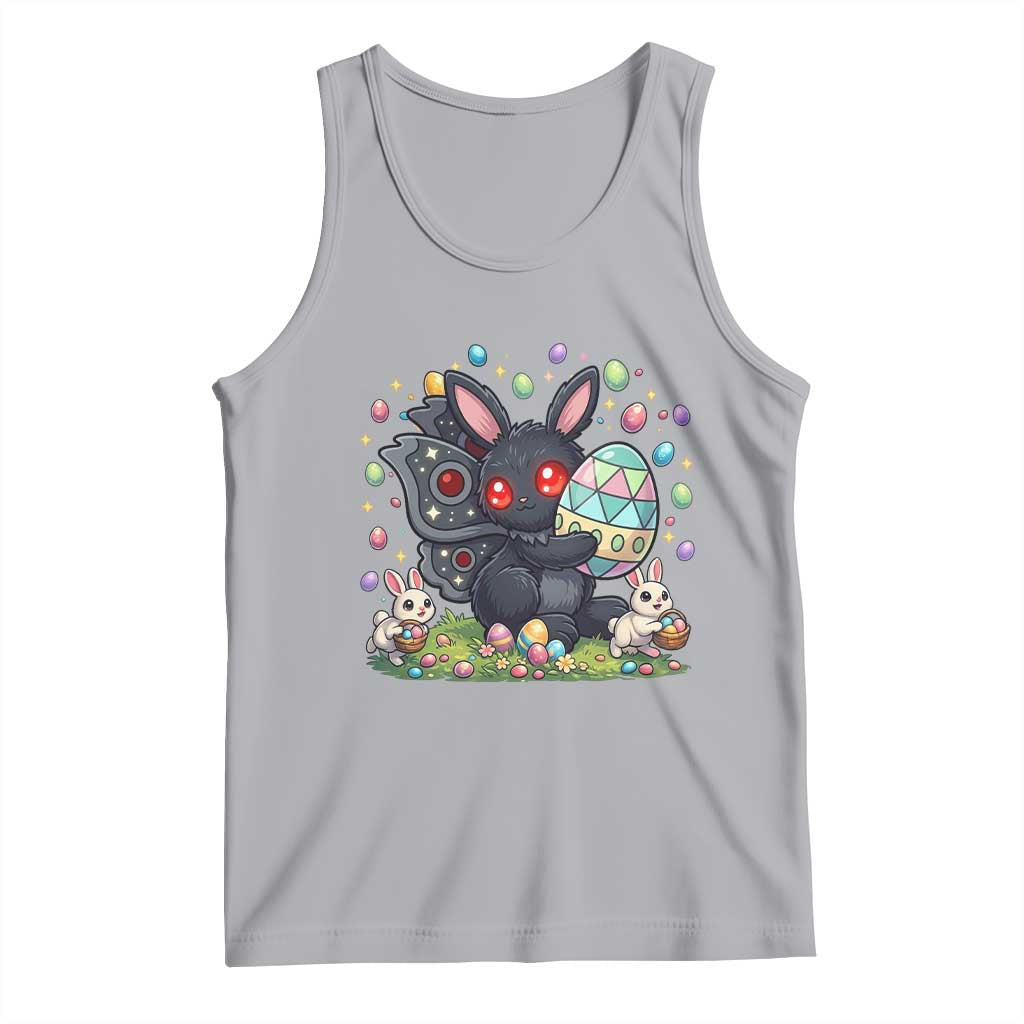 Funny Mothman Easter Bunny Ears Tank Top Cryptid Lover Gift TS12 Athletic Heather Print Your Wear