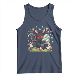 Funny Mothman Easter Bunny Ears Tank Top Cryptid Lover Gift TS12 Navy Print Your Wear