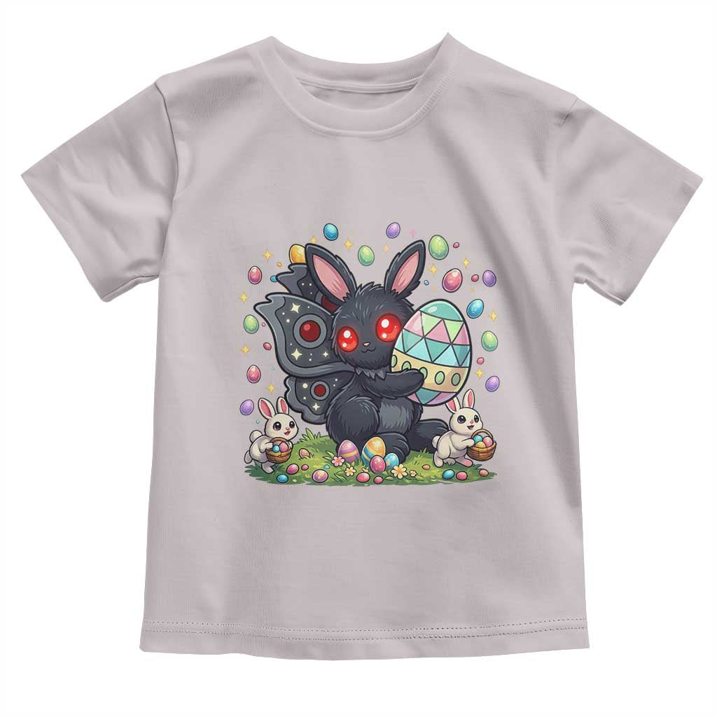Funny Mothman Easter Bunny Ears Toddler T Shirt Cryptid Lover Gift TS12 Ice Gray Print Your Wear