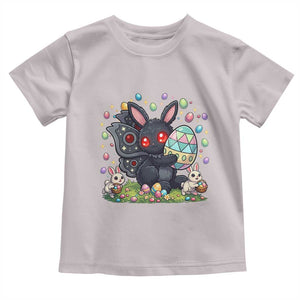 Funny Mothman Easter Bunny Ears Toddler T Shirt Cryptid Lover Gift TS12 Ice Gray Print Your Wear