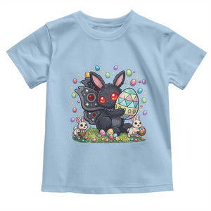 Funny Mothman Easter Bunny Ears Toddler T Shirt Cryptid Lover Gift TS12 Light Blue Print Your Wear