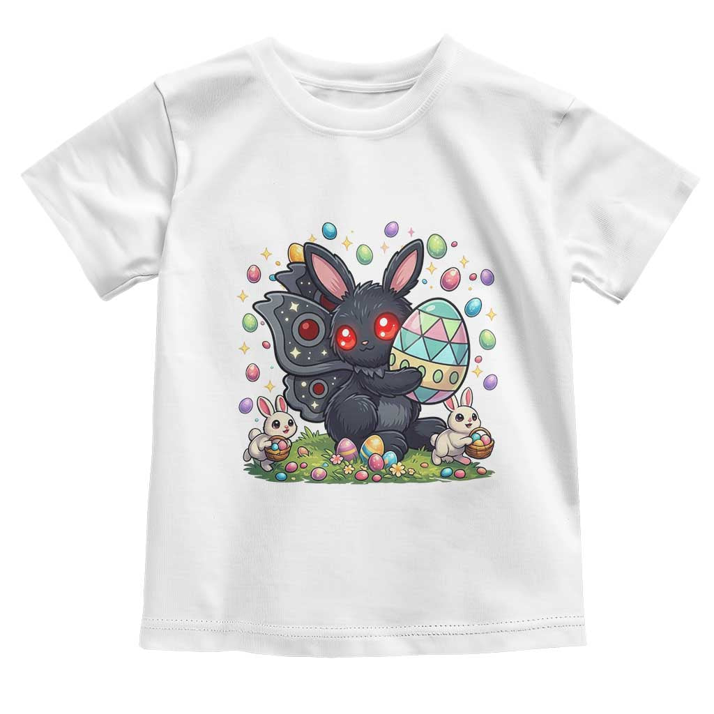 Funny Mothman Easter Bunny Ears Toddler T Shirt Cryptid Lover Gift TS12 White Print Your Wear