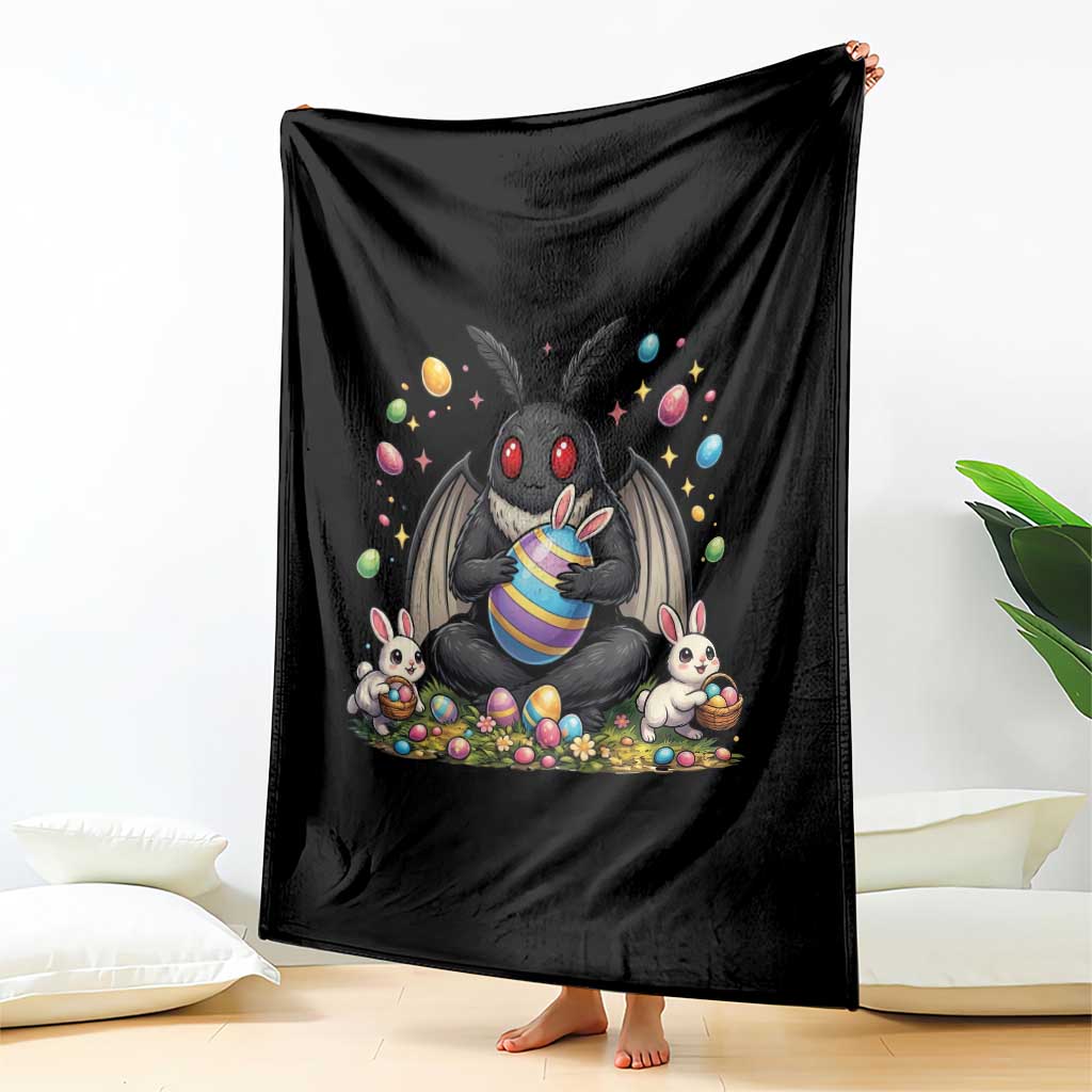 Mothman Easter Bunny Throw Blanket Funny West Virginia Cryptid Lover Gift TS12 Print Your Wear