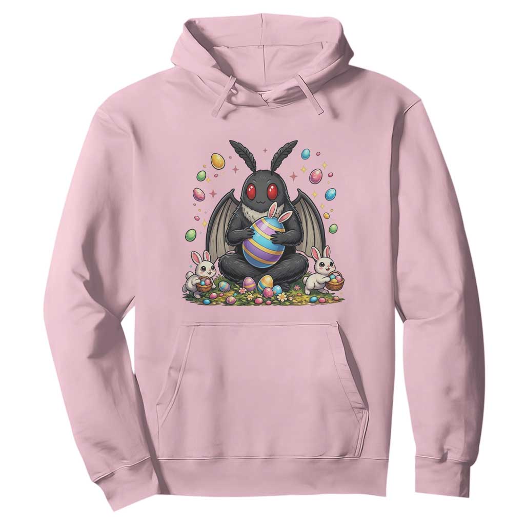 Mothman Easter Bunny Hoodie Funny West Virginia Cryptid Lover Gift TS12 Light Pink Print Your Wear