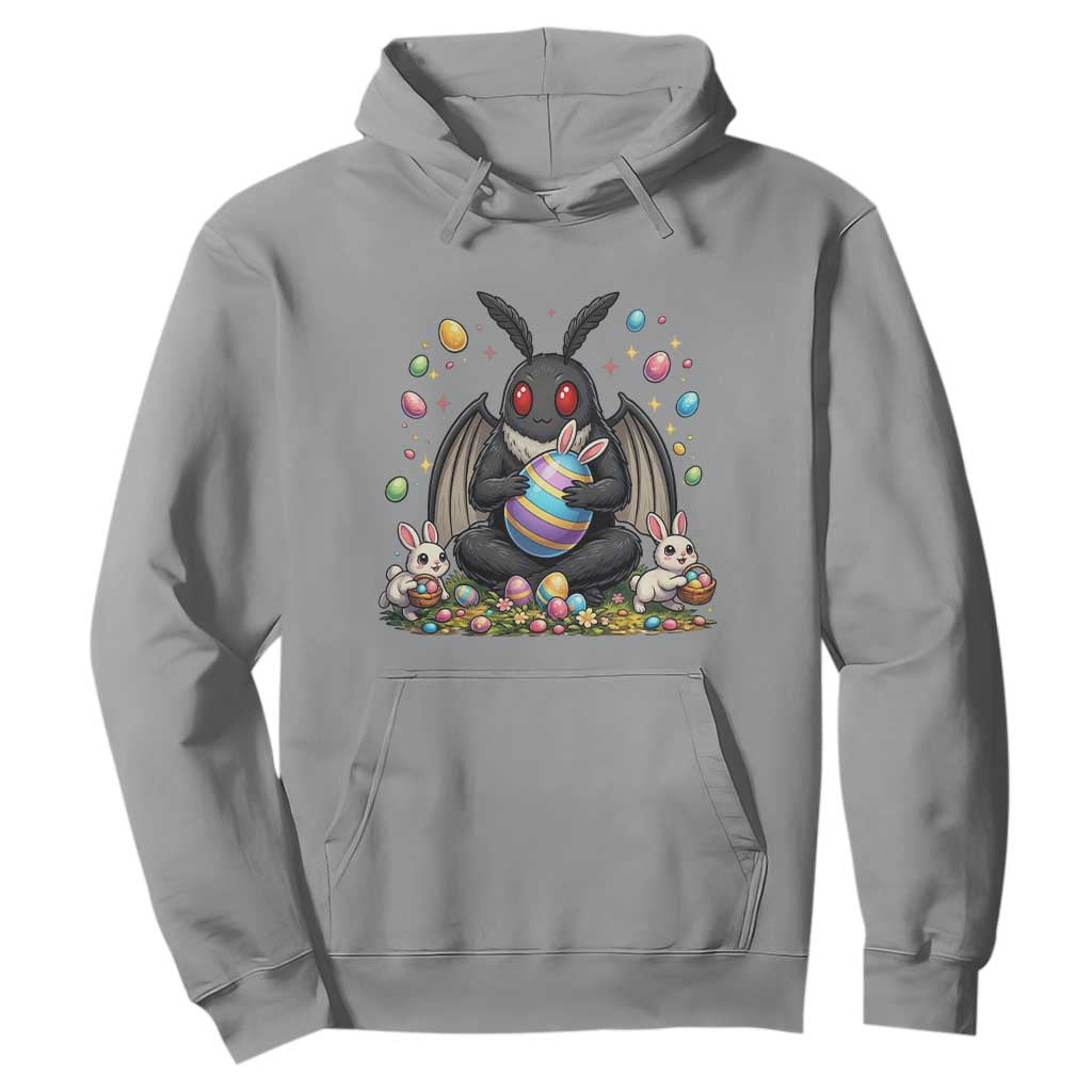 Mothman Easter Bunny Hoodie Funny West Virginia Cryptid Lover Gift TS12 Sport Gray Print Your Wear