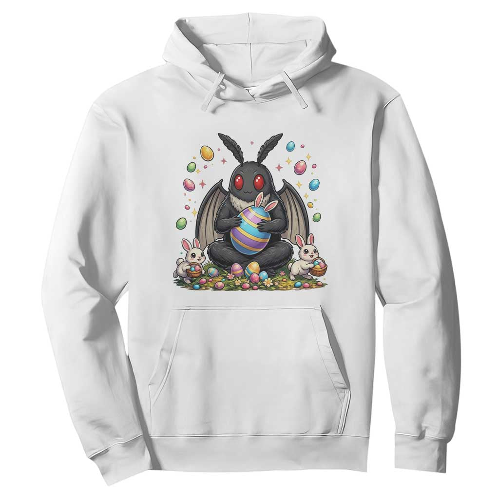 Mothman Easter Bunny Hoodie Funny West Virginia Cryptid Lover Gift TS12 White Print Your Wear