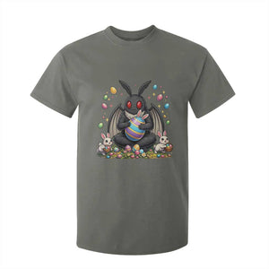 Mothman Easter Bunny T Shirt For Kid Funny West Virginia Cryptid Lover Gift TS12 Military Green Print Your Wear